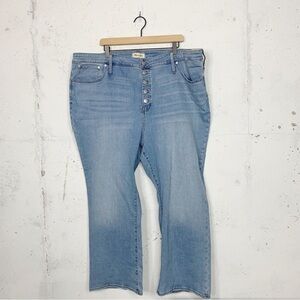 Madewell Cali Demi Boot Denim Button Fly Jeans Size 37